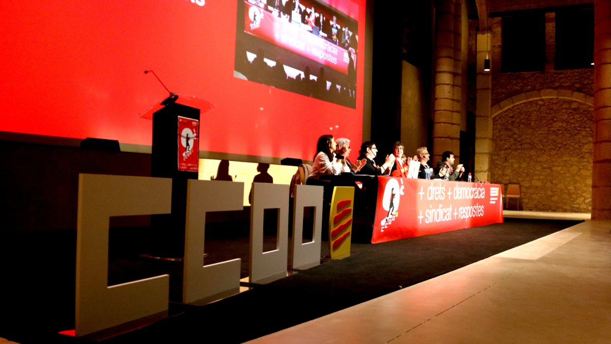 CCOO celebra el 9è congrés de Tarragona al celler cooperatiu de Vila-seca.