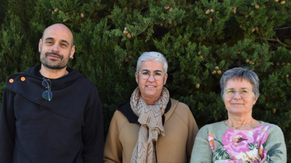D'esquerra a dreta: els investigadors Gerard Muntané, Lourdes Martorell i Elisabet Vilella que duran a terme els projectes.