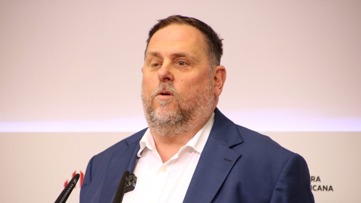 Imagen de archivo del presidente de Esquerra, Oriol Junqueras
