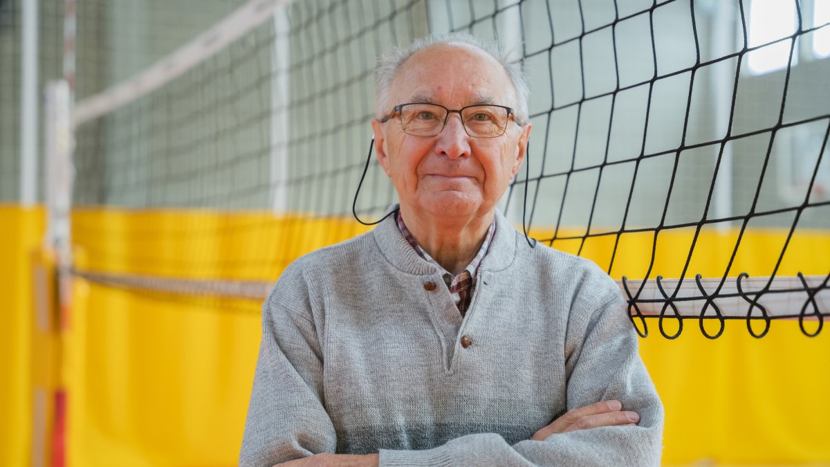 El president del Club Voleibol Sant Pere i Sant Pau, Alfonso Periáñez.