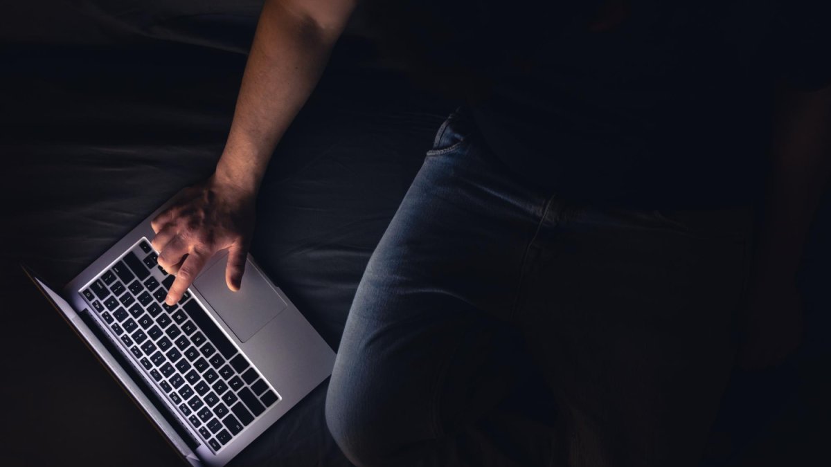 Imatge d'un jove amb un ordinador.