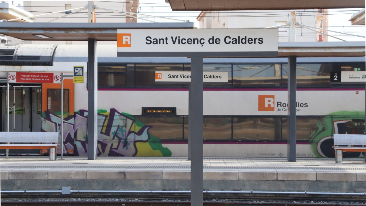 Imagen de la estación de Sant Vicenç de Calders