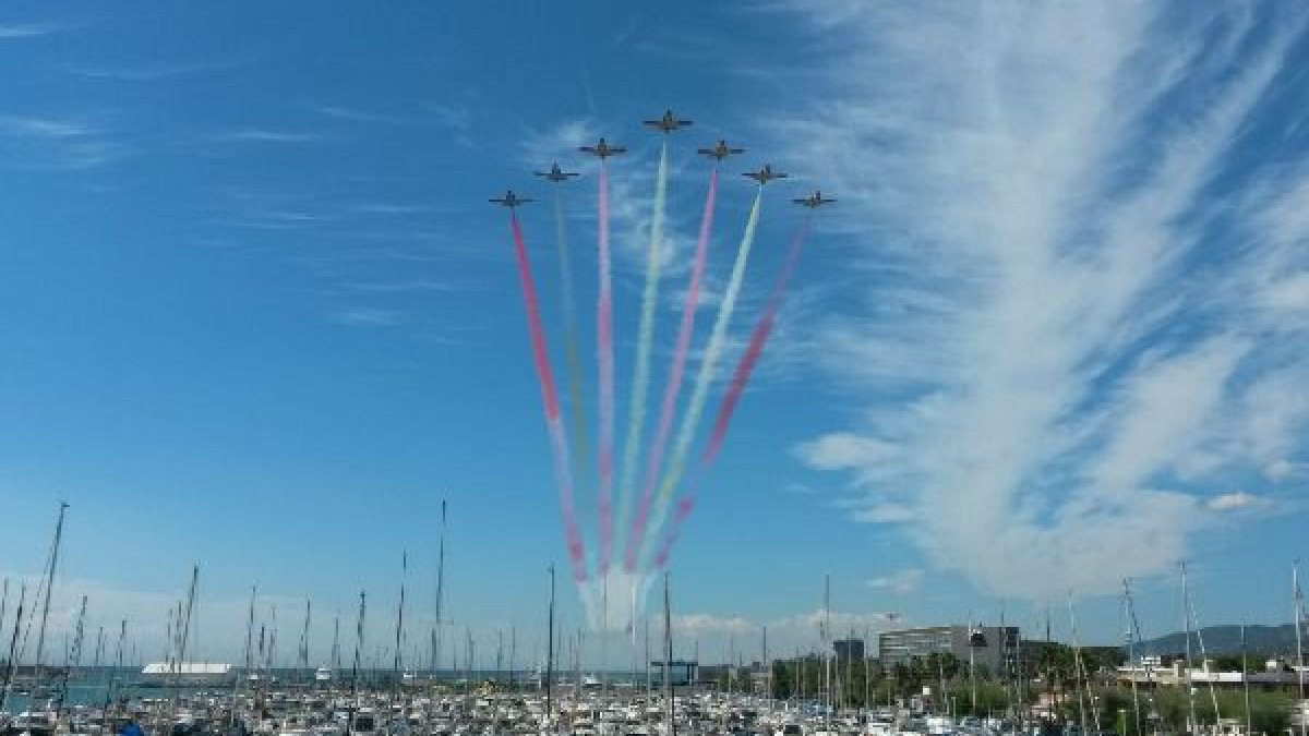 Imagen de archivo de una edición anterior de la 'Festa al Cel', en Mataró
