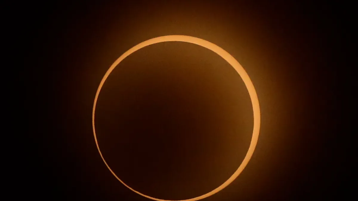 Imagen de archivo de un eclipse solar.