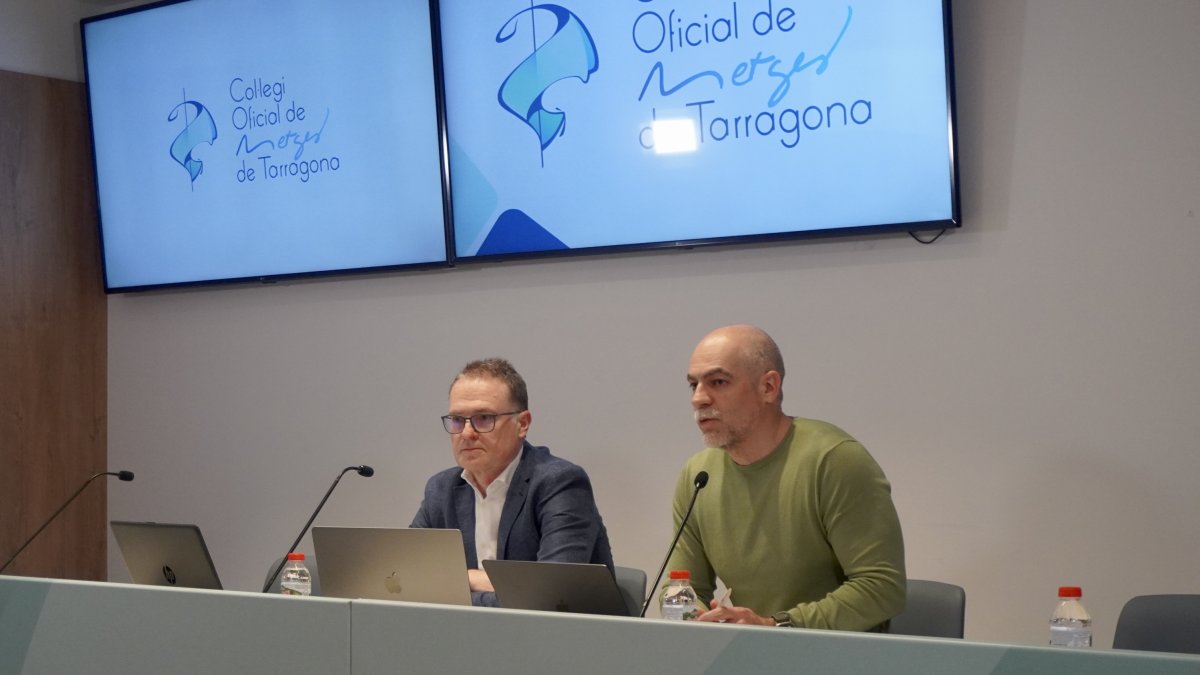 El presidente del COMT, Sergi Boada, durante la asamblea general.