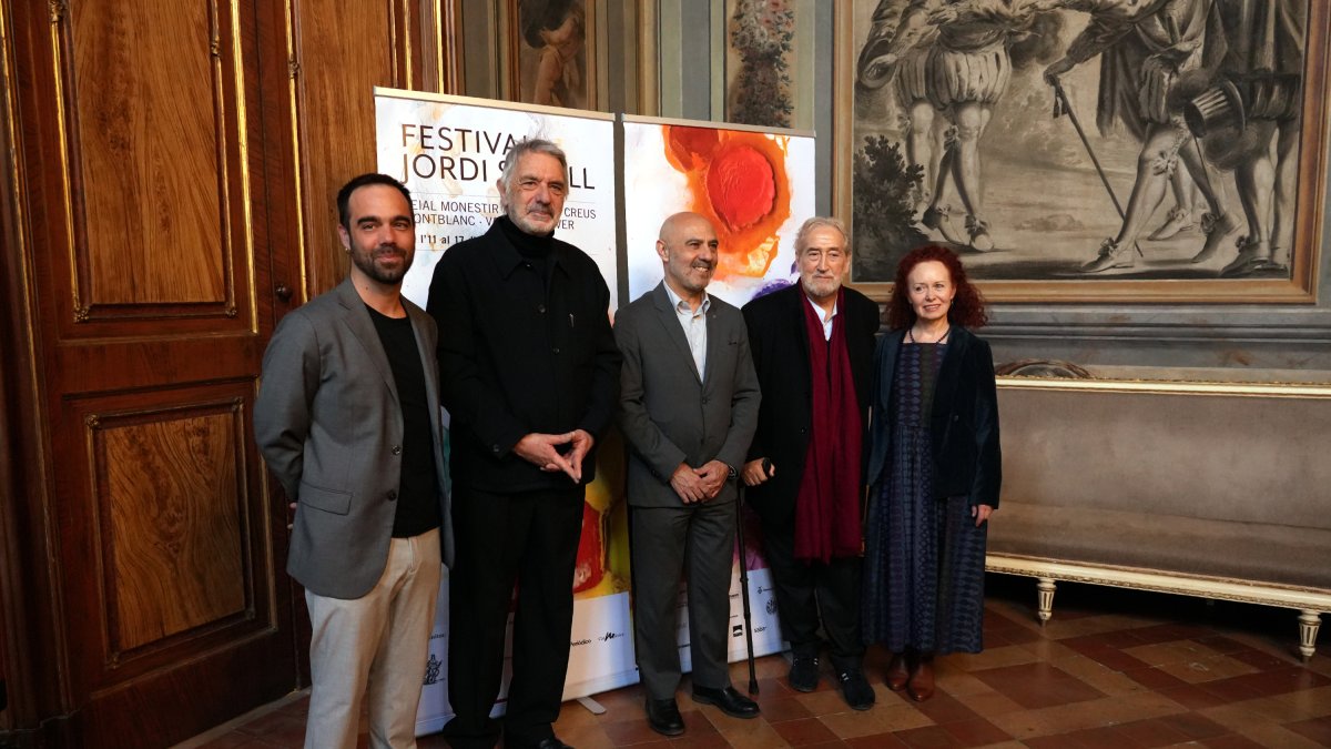 Foto de família del Festival Jordi Savall al Palau Moja.
