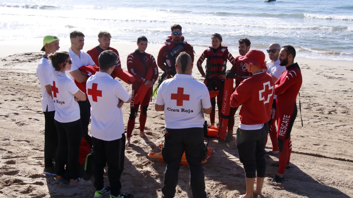 Imatge de les proves de socorrisme l'any passat.