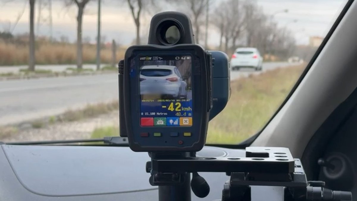 Imagen del radar de la Guardia Urbana durante este campaña del SCT.