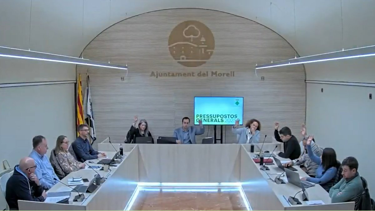 Imagen del pasado pleno del Morell.