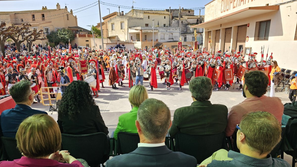 Instant de la 26a Trobada d’Armats de les Comarques de Tarragona, la qual es va celebrar a Puigpelat, a l’Alt Camp.
