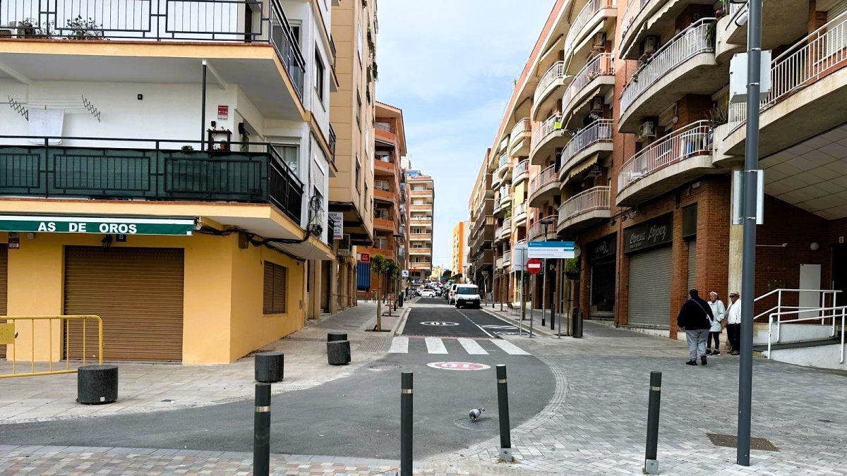Imagen de cómo ha quedado la calle Lleida de Torredembarra después de las obras.