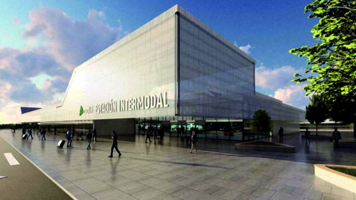 Recreación virtual de la futura estación intermodal de Vila-seca, que se prevé que se empiece a construir el año 2026.