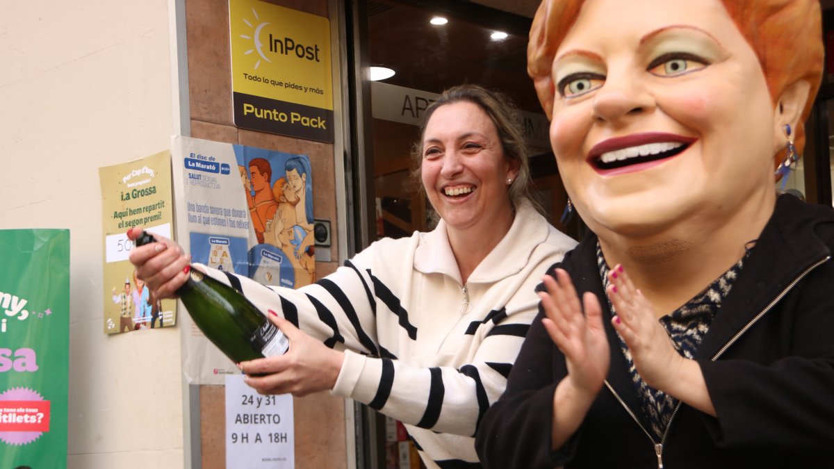 Imagen de archivo de una celebración del premio de Grossa