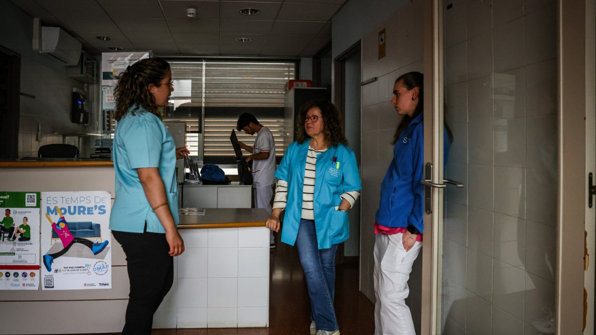 Sense llum al CAP de Centelles.