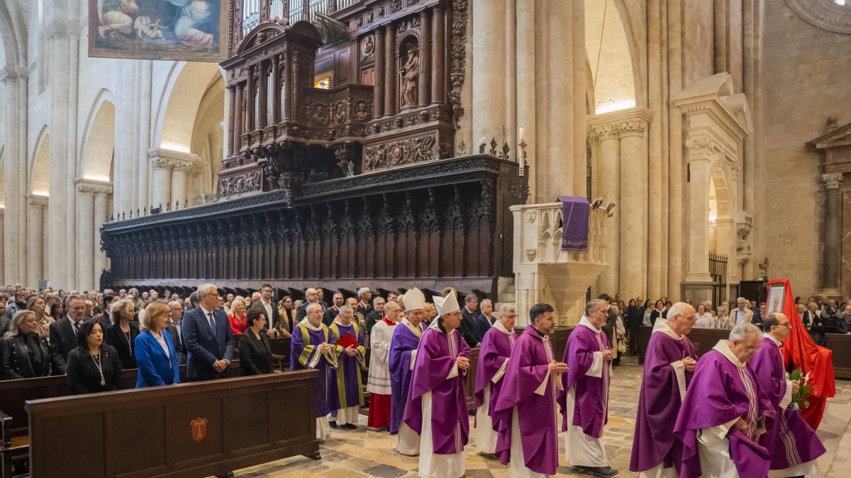 Imatge de la missa en record al papa Francesc.