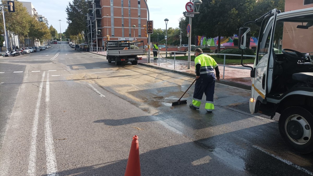Trabajos de limpieza después de la DANA.