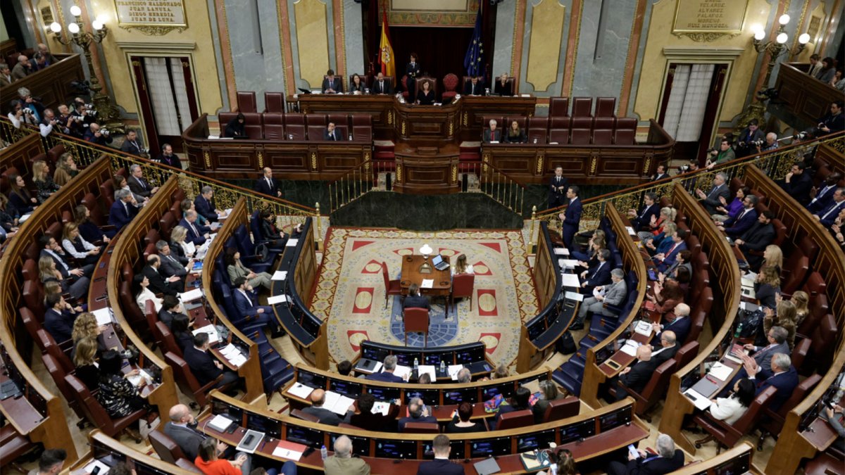 Imatge d'arxiu del ple del Congrés dels Diputats