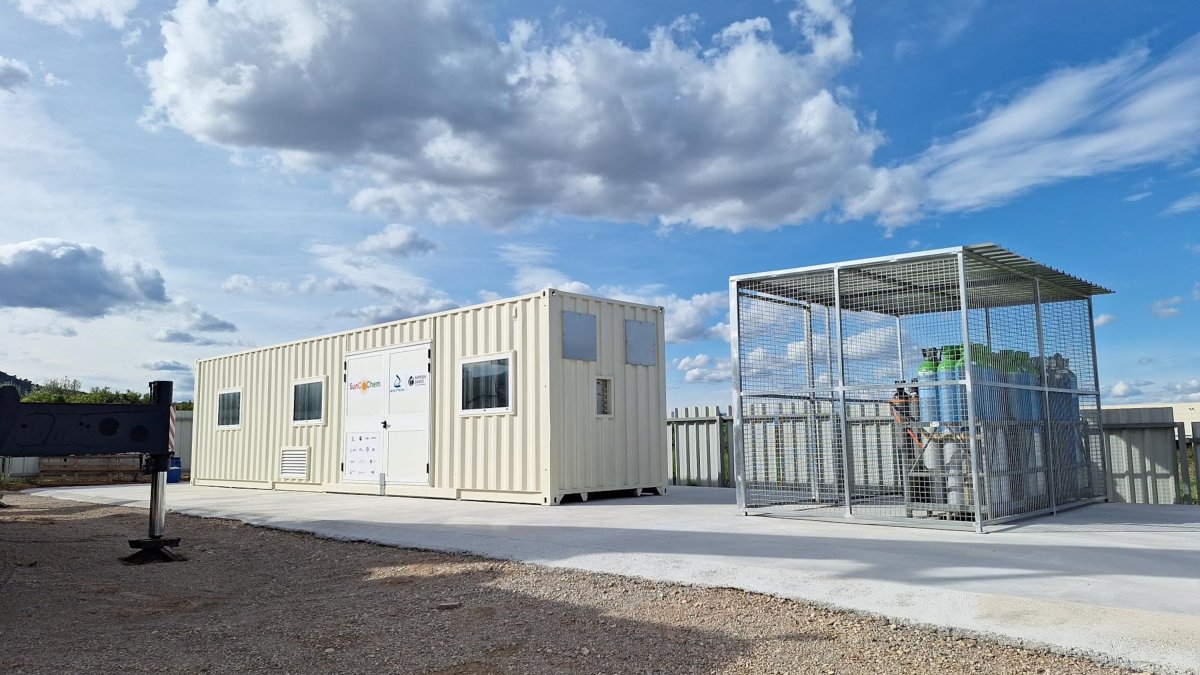 Imagen de una planta piloto de conversión de CO2 de Eurecat.