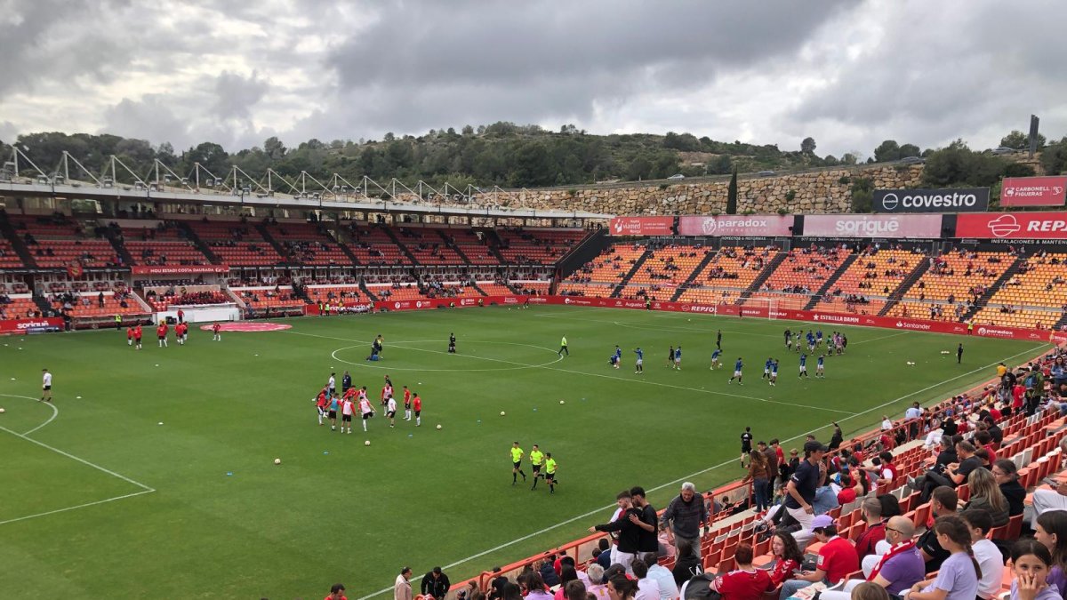 Imagen del Nuevo Estadio Costa Daurada antes del partido Contra el CD Lugo