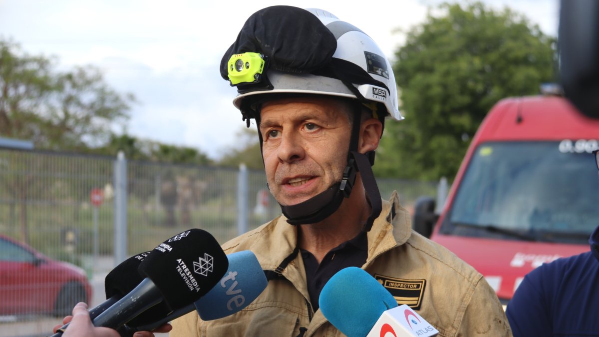 Joan Josep Bellostes, jefe de intervención de los Bomberos