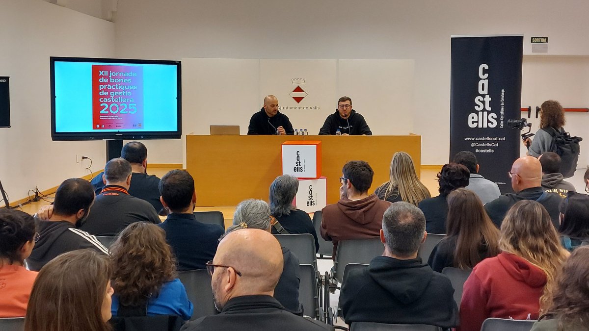 Imatge de la XII jornada de bones pràctiques de gestió castellera 