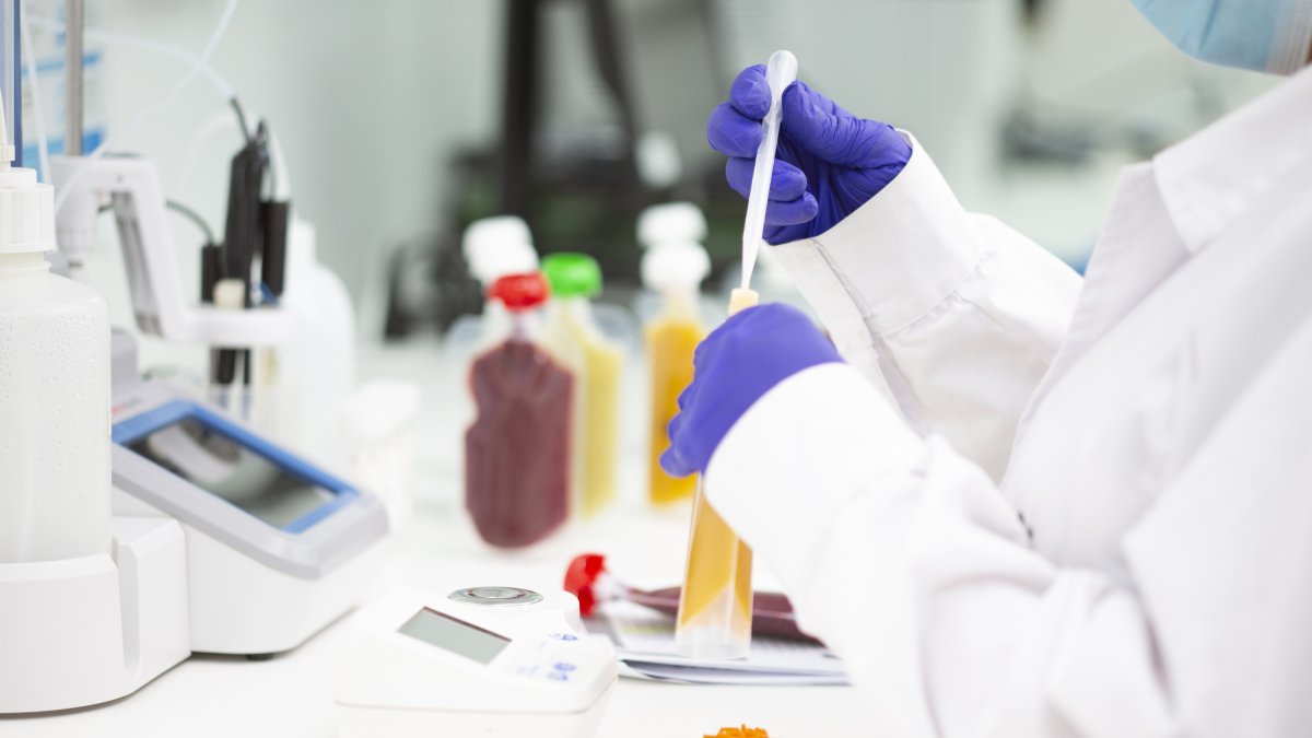 Fotografia del projecte Senvafun sent testat als laboratoris de Fruselva.