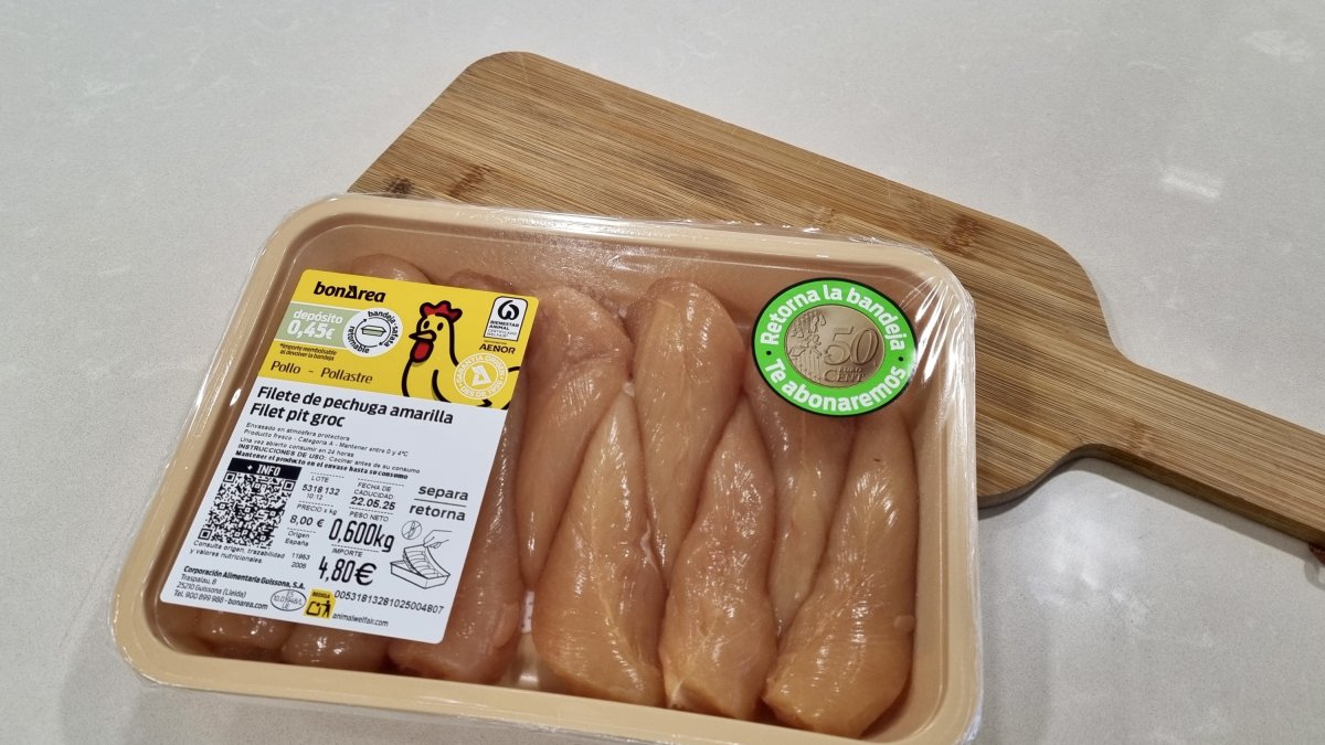 Una de las bandejas que podrá ser reusada hasta 50 veces.