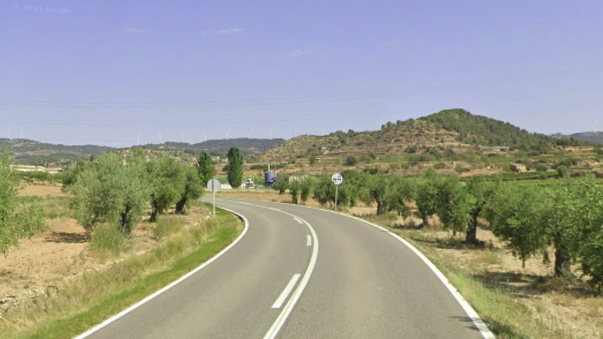 Imagen de la C-14 entre Montblanc y Solivella.