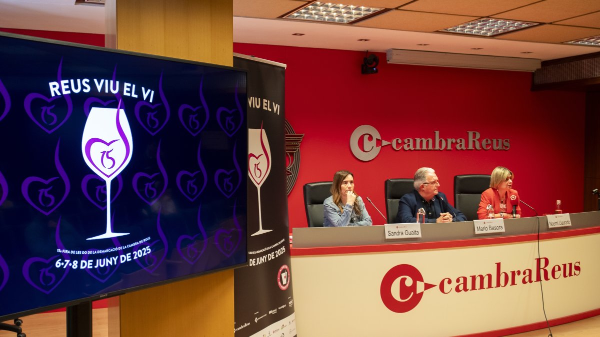 Fotografía del acto de presentación de la edición de este año de la Reus Viu el Vi.