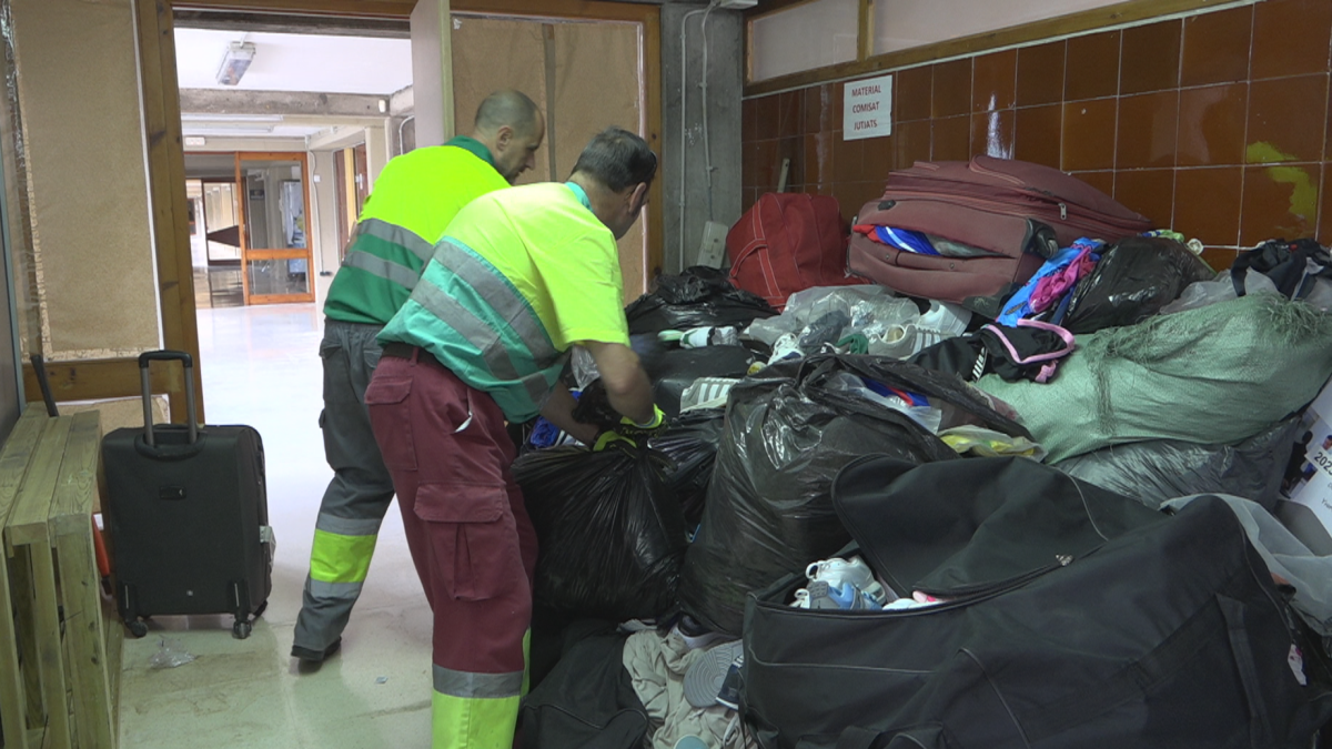 Imatge del material comissat que s'ha destruït