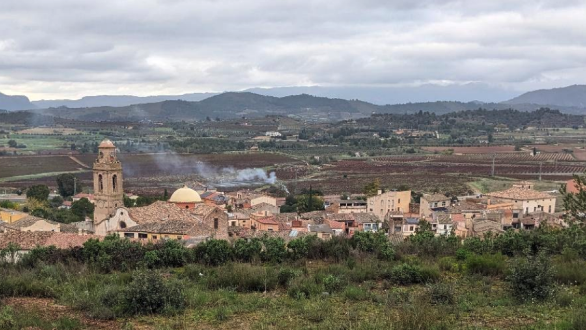Ubicació on es construirà un mirador amb forma de petit balcó a la Miloquera de Marçà.
