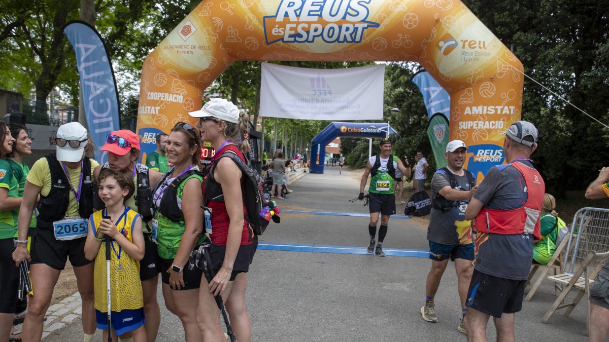 Alguns dels participants de la Caminada Reus-Prades-Reus.
