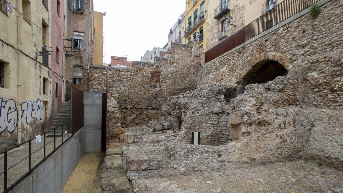 Imagen de las bóvedas del circo en la plaza de los Sedassos.