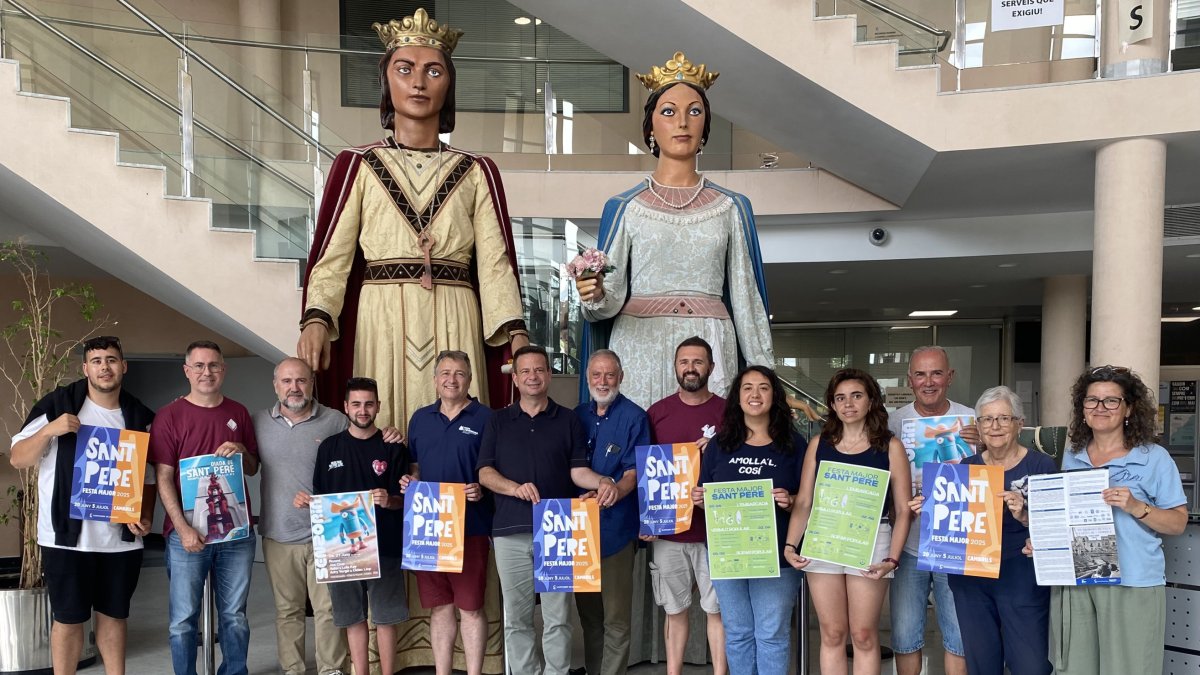 Imatge de la presentació del programa de la Festa Major de Sant Pere aquest dimecres a Cambrils. 