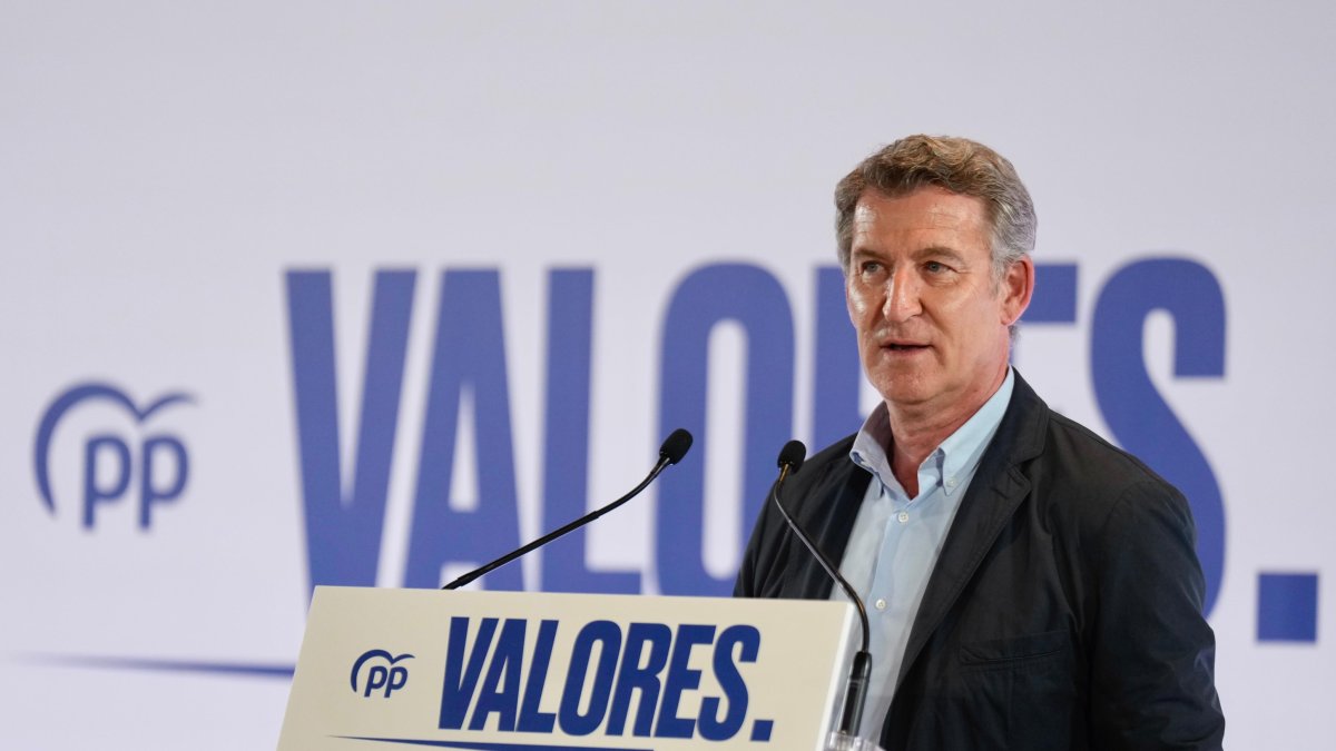 Imagen de archivo del presidente del PP, Alberto Núñez Feijóo