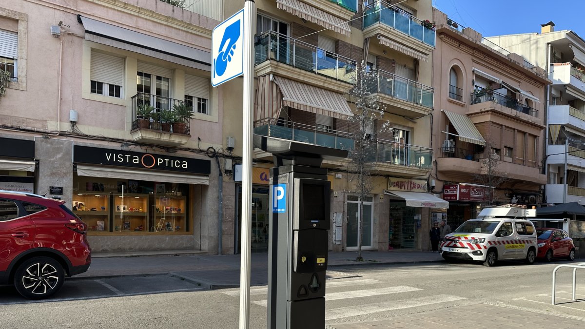 Un dels parquímetres de Torredembarra.