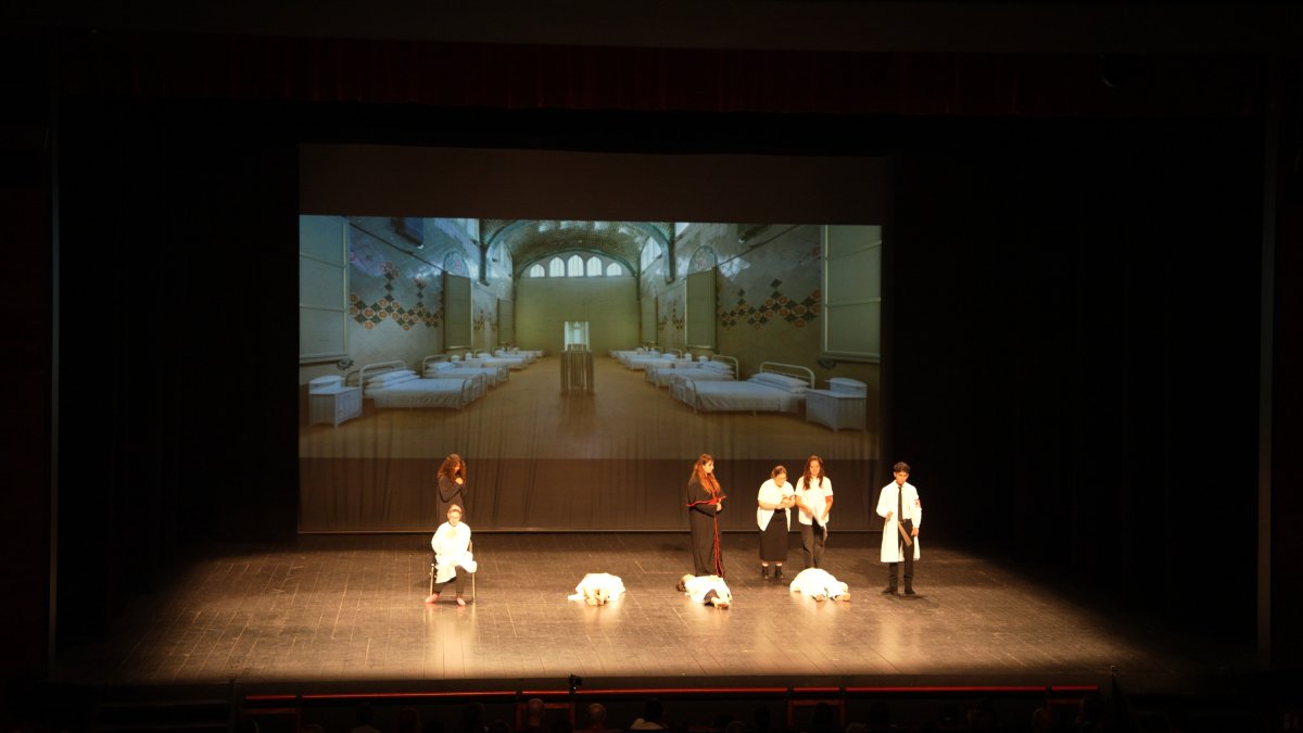 Imatge de l’obra dirigida per César Candilejo i Pep Linares representada dilluns al Teatre Tarragona.
