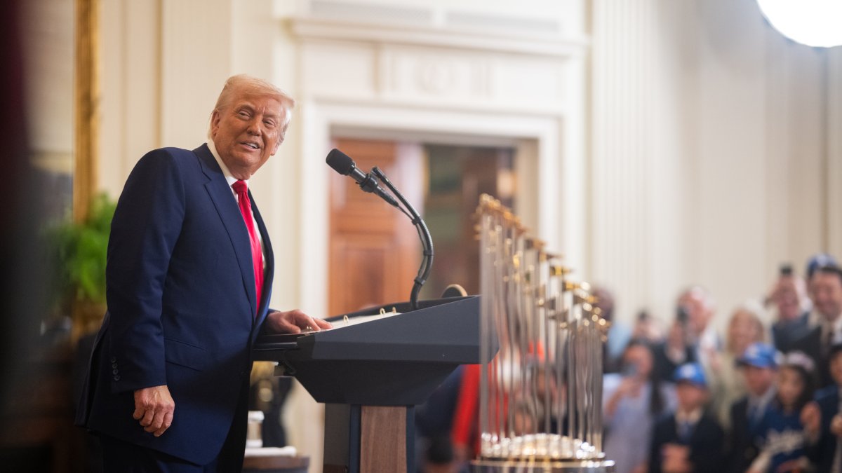 El president dels EUA, Donalt Trump, en un acte a la Casa Blanca