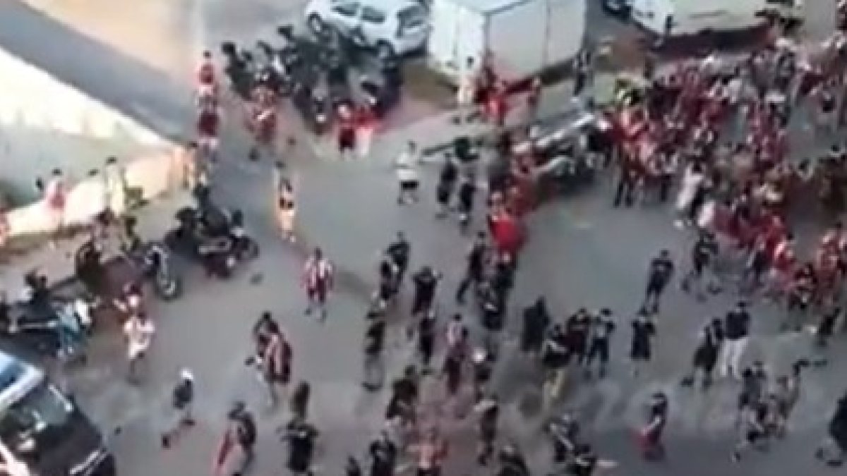 Els incidents es van produir a la porta 14 de l'Estadi Enrique Roca de Múrcia