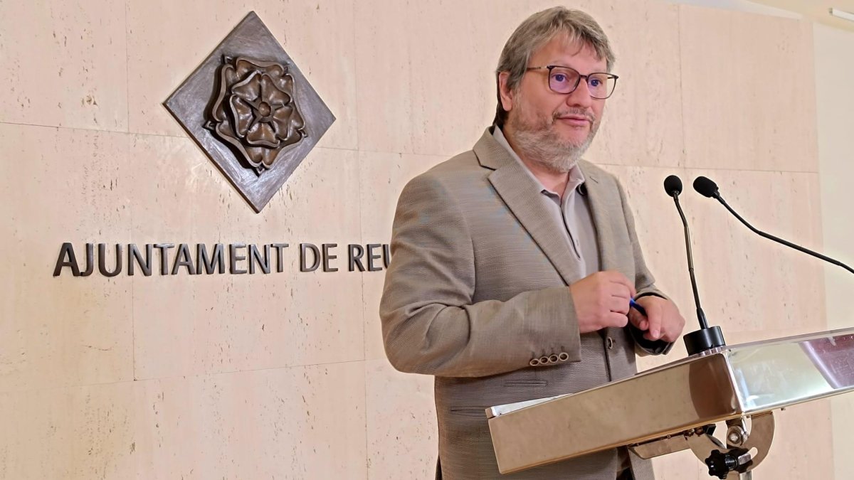 Fotografia de l’acte de presentació de la convocatòria d’ajuts en el marc de la tercera fase del Reus Espais Vius.