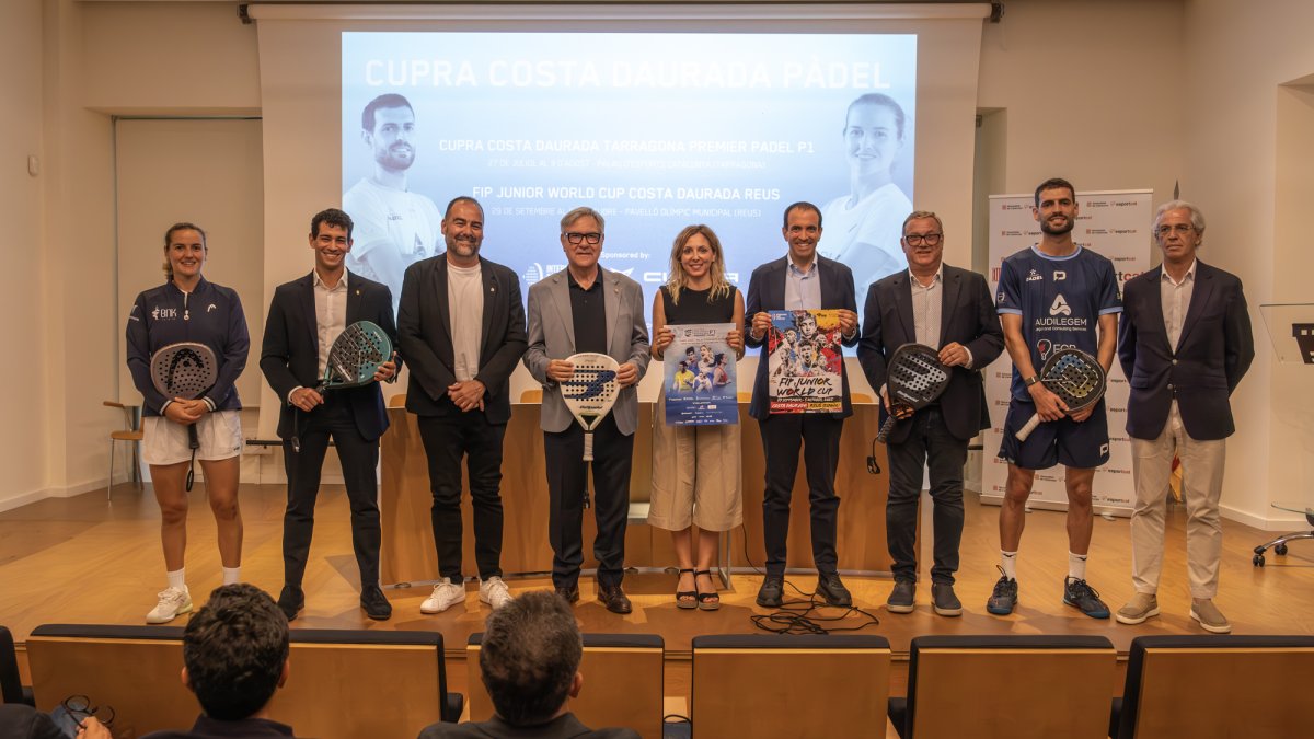 Presentació del Premier Padel i el FIB Junior World Cup.