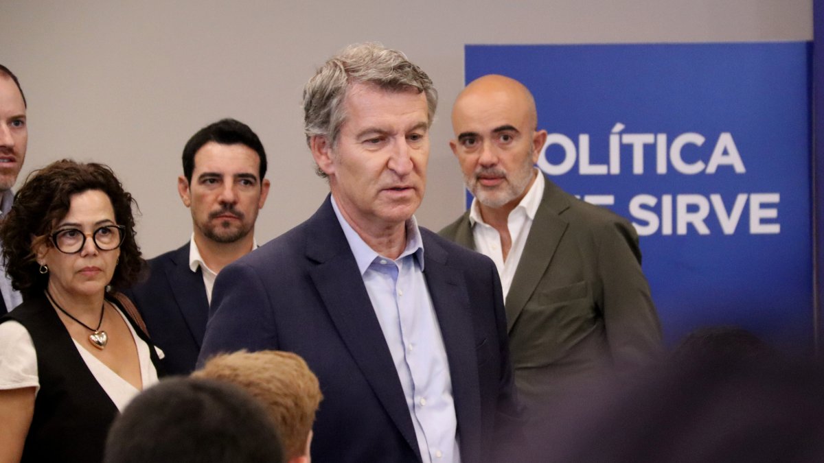 El líder del PP, Alberto Núñez Feijóo