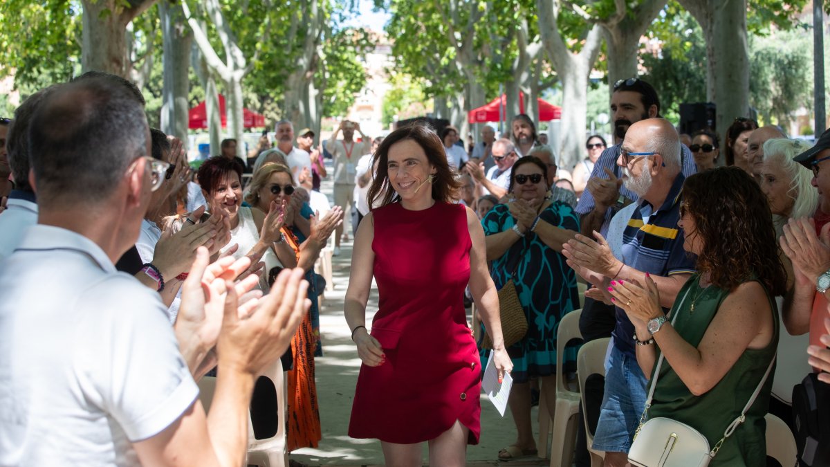 L’alcaldessa de Reus, Sandra Guaita, durant l’acte de balanç de mig mandat del PSC