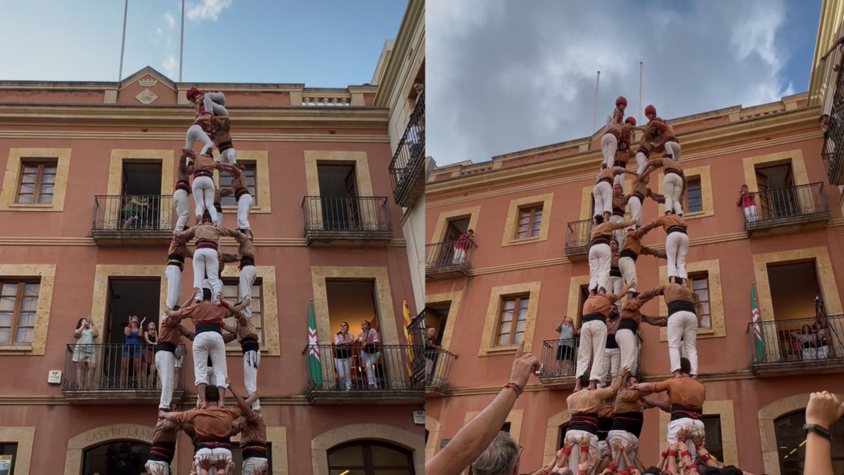 El 4d8 y el 5d8 de los Xiquets de Reus al Catllar.