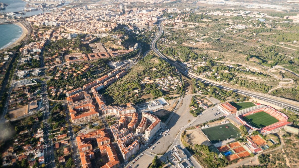 Imagen aérea de la zona de Llevant.