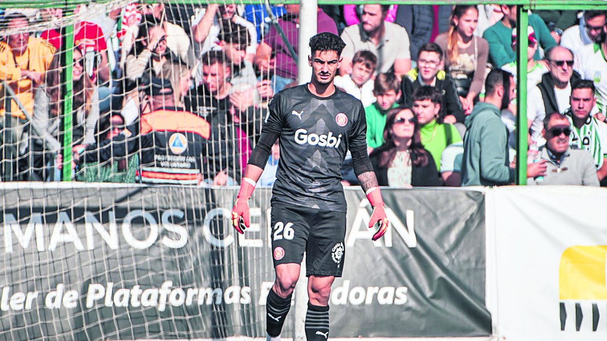 Toni Fuidias, durante uno de los partidos que disputó con el Gerona.