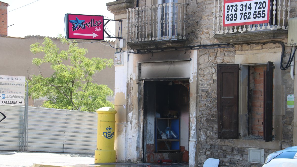 Local incendiat aquest matí a Bellpuig