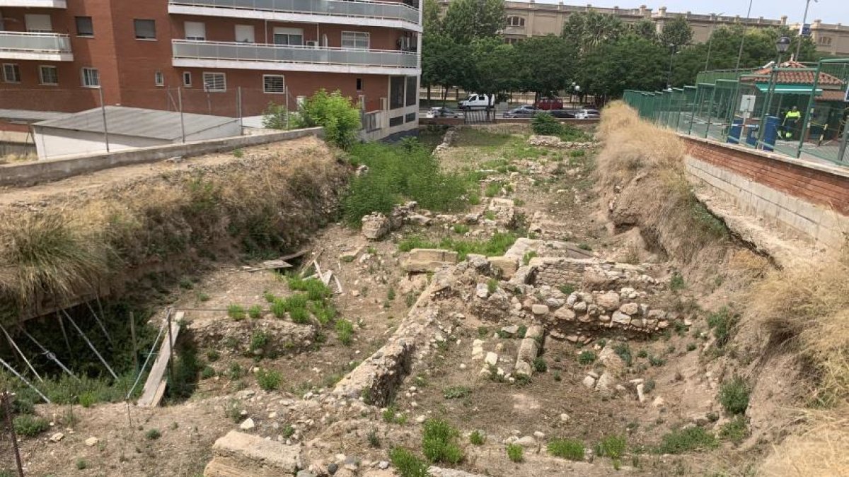 Imatge de la reserva arqueològica del carrer Eivissa.