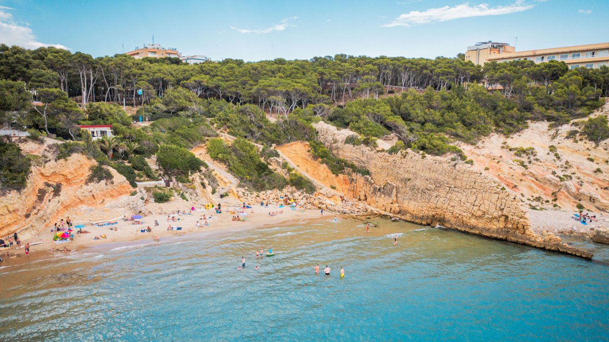 Imatge de la cala Penya Tallada, a Salou.