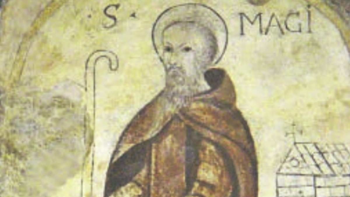 Imagen del retablo de Sant Magí en la capilla del Portal del Carro.